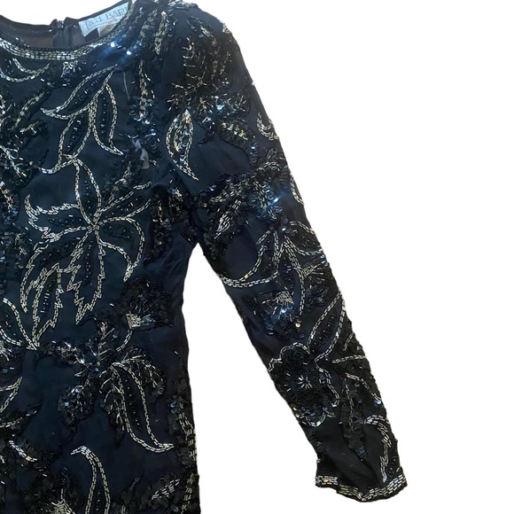 374 AJ Bari sheer top L - Picture 3 of 4